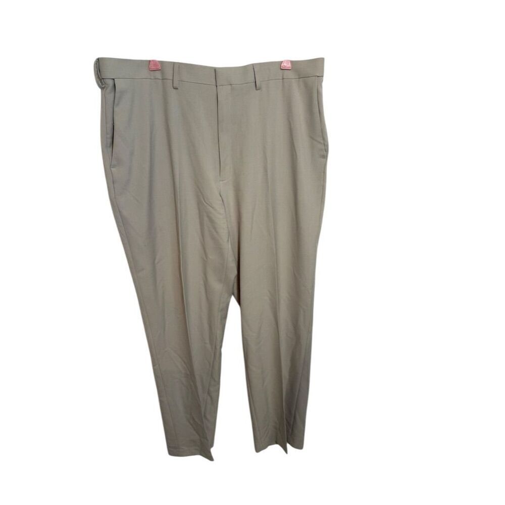 Haggar Mens Classic Fit Taupe Dress Pants 40x31